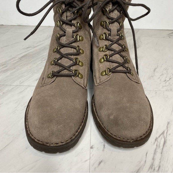 New! Born Codi Gray Suede Lace Up Boot 8 1/2 M - Picture 10 of 14